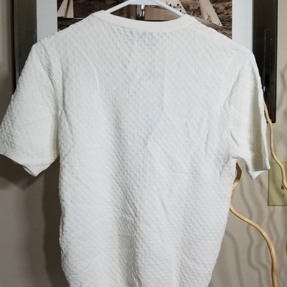 Zara Textured T Shirt knitted Sz M - Picture 2 of 4